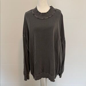 We The Free Palm Springs Pullover in Washed Black